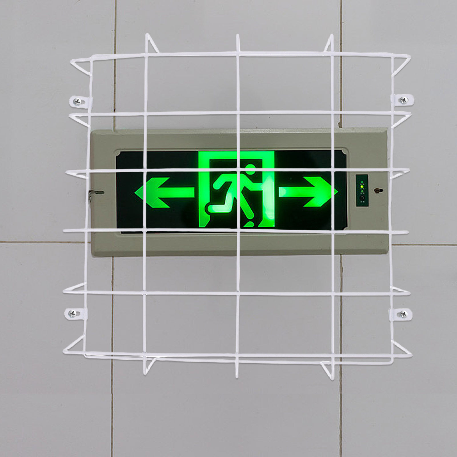 Emergency Exit Sign - Cage de protection pour éclairage de