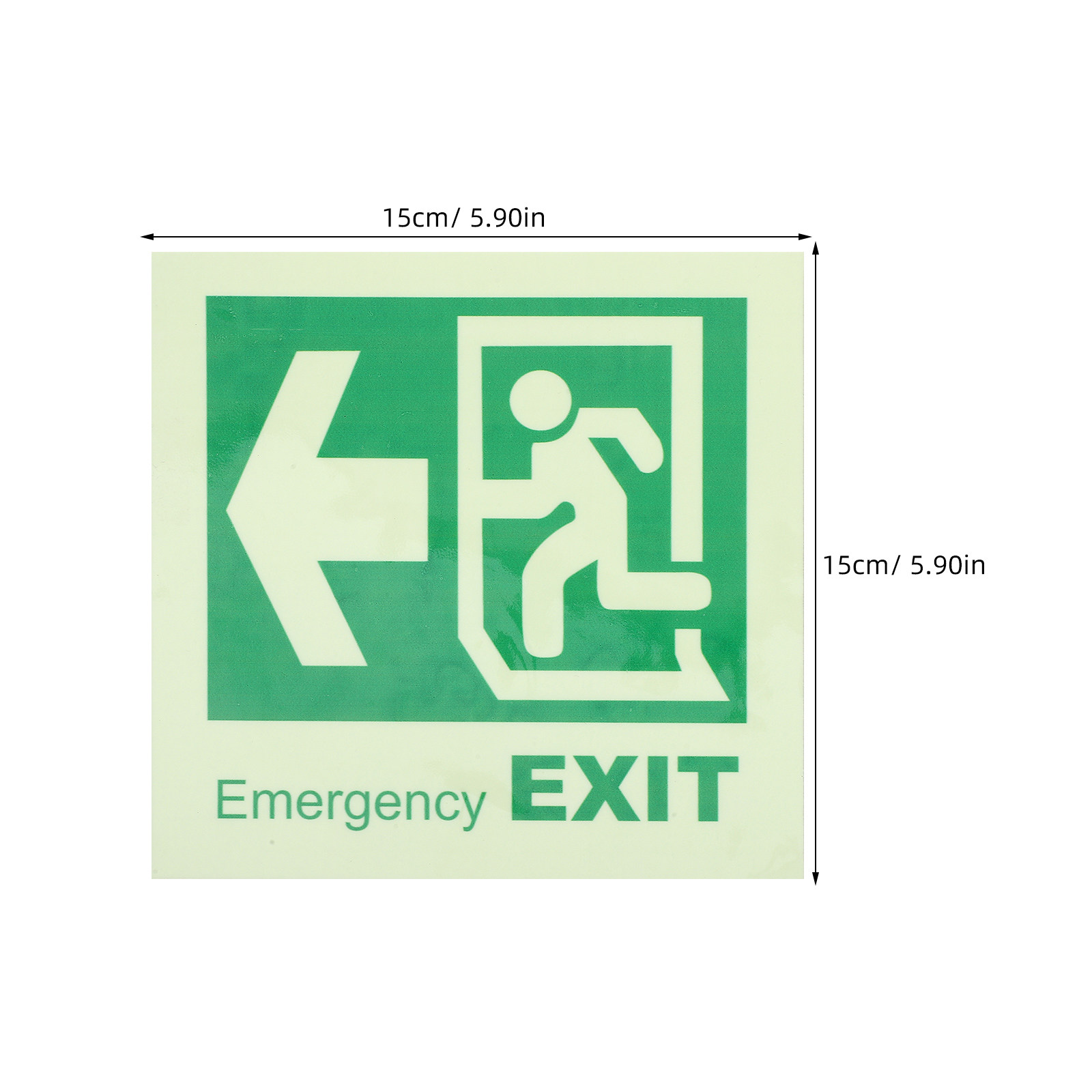 Autocollant lumineux auto-adhé - Emergency Exit Sign avis et prix